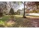 Spacious backyard with trees and a shed at 198 Dunlap Loop, Statesville, NC 28625