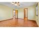 Spacious bedroom with hardwood floors and ceiling fan at 448 Johnson Dairy Rd, Mooresville, NC 28115