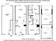 Layout of the home showcasing the placement of rooms, including a kitchen, living room, and bedrooms at 1419 Collier Walk Aly # Csw0208, Charlotte, NC 28205