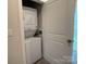 Convenient laundry closet with stackable washer and dryer at 1423 Collier Walk Aly # Csw0210, Charlotte, NC 28205