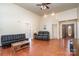 Spacious living room with hardwood floors and fireplace at 1009 Amber Ct, China Grove, NC 28023