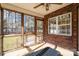 Relaxing screened porch overlooking backyard at 1009 Amber Ct, China Grove, NC 28023