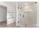 Walk-in shower with glass enclosure at 1021 Freeman View Dr # 154P, Albemarle, NC 28001