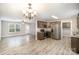 Open kitchen with modern appliances, granite countertops, and ample cabinet space at 1681 Evans Dr, Lancaster, SC 29720