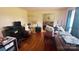 Living room with hardwood floors and lots of boxes at 1895 Forest Lake Dr, Rock Hill, SC 29732