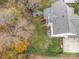 Aerial view of house and backyard at 2111 Priory Ct, Charlotte, NC 28262