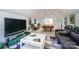 Game room features a pool table, comfortable seating, and TV at 2111 Priory Ct, Charlotte, NC 28262