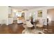 Open dining area with hardwood floors and ample natural light adjacent to the kitchen at 3452 Airlie St, Charlotte, NC 28205