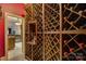 Custom-built wine cellar with extensive storage for wine bottles at 16908 Ashton Oaks Dr, Charlotte, NC 28278