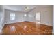 Bright living room with hardwood floors and vaulted ceiling at 2306 6Th Nw Ave, Hickory, NC 28601