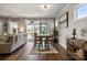 Casual dining area with sliding glass doors to patio at 6235 Scuttle Ln, Denver, NC 28037