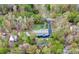 Overhead view of the property highlighting the well-maintained grounds and surrounding lush landscape at 2164 Mission Rd, York, SC 29745