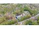 Birds-eye view shows the layout of the property, highlighting the home's location and landscaping at 2164 Mission Rd, York, SC 29745
