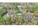 Aerial shot capturing the home nestled among mature trees, providing seclusion and a sense of nature at 2164 Mission Rd, York, SC 29745