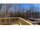 Wooden deck overlooking wooded area at 2387 Trundle Dr # Cwo0155, Gastonia, NC 28054