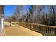 Elevated deck provides scenic views of the wooded backyard at 2387 Trundle Dr # Cwo0155, Gastonia, NC 28054