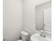 Clean bathroom with a vanity and toilet at 115 Ciara Pl # D, Mooresville, NC 28117