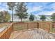 Wooden deck overlooking a fenced backyard at 2608 Grantham Place Dr, Fort Mill, SC 29715