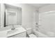 Modern bathroom with white bathtub and vanity at 115 Ciara Pl # E, Mooresville, NC 28117