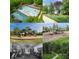 Multi-image showcasing community pool, clubhouse, playground, gym, and walking trails at 18023 Train Station Dr, Cornelius, NC 28031