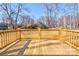 New wooden deck is perfect for outdoor entertaining and enjoying the views at 1162 Scenic Cir, Shelby, NC 28150