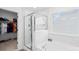 Bright bathroom featuring a separate shower and soaking tub, enhanced by natural light at 122 W Heart Pine Ln, Statesville, NC 28677