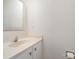 Clean bathroom with a vanity and large mirror at 3312 Heathstead Pl, Charlotte, NC 28210