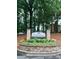 Heathstead Condominium community entrance sign with landscaping at 3312 Heathstead Pl, Charlotte, NC 28210