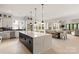 Modern kitchen with a large island and open concept layout at 1325 Ballard Dr, Waxhaw, NC 28173