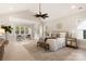 Spacious main bedroom with sitting area and large windows at 1325 Ballard Dr, Waxhaw, NC 28173