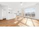 Kitchen with white cabinets and hardwood floors at 136 Kristens Court Dr, Mooresville, NC 28115