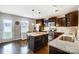 Modern kitchen with stainless steel appliances and granite countertops at 1964 Clear Brooke Dr, Kannapolis, NC 28083