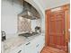 Modern kitchen with gas cooktop and custom tile backsplash at 206 N Trexler Ave, Rockwell, NC 28138