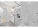 Elegant bathroom with a large walk-in shower and modern vanity at 1002 Fairground St, Charlotte, NC 28208