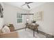 Cozy home office with built-in desk and neutral decor at 1002 Fairground St, Charlotte, NC 28208