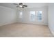 Spacious bedroom with neutral carpeting and ceiling fan at 4126 Kellybrook Dr, Concord, NC 28025