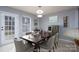 Virtually staged dining area with granite countertop at 4126 Kellybrook Dr, Concord, NC 28025