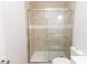 Updated bathroom with a large tiled shower and modern fixtures at 8724 Old Plank Rd, Charlotte, NC 28216