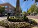 Stone monument in a town square with shops nearby at 18014 Pear Hawthorne Dr, Huntersville, NC 28078