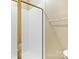 Shower stall with glass enclosure at 18819 Cloverstone Cir, Cornelius, NC 28031