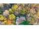 Aerial view of a Ranch home nestled in a wooded area at 1500 Beth Haven Church Rd, Denver, NC 28037