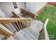 Wooden back deck with steps leading to the backyard at 1500 Beth Haven Church Rd, Denver, NC 28037