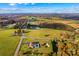 Aerial view showing house, pool, and surrounding land at 4723 Old Mountain Rd, Stony Point, NC 28678