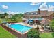 Large inground pool, spacious deck, and a charming gazebo at 4723 Old Mountain Rd, Stony Point, NC 28678
