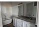 Bathroom featuring double sinks with granite counters, subway tile, and a luxurious standalone tub at 536 Robinhood Rd # 27, Maiden, NC 28650