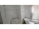 Bright bathroom featuring a freestanding tub, walk-in shower, and subway tile at 536 Robinhood Rd # 27, Maiden, NC 28650