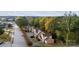 Aerial view of townhouses with street and school bus at 200 W 18Th St, Newton, NC 28658