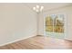 Bright dining room with sliding glass doors leading to a deck with outside views at 3146 Captains Cove Ln, Lincolnton, NC 28092