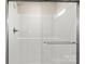 Modern walk-in shower featuring a glass door and chrome hardware at 3146 Captains Cove Ln, Lincolnton, NC 28092