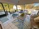 Enjoy this screened patio overlooking a backyard; a serene space for relaxation and entertainment at 115 Turner St, Lincolnton, NC 28092